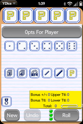 YDice Screen